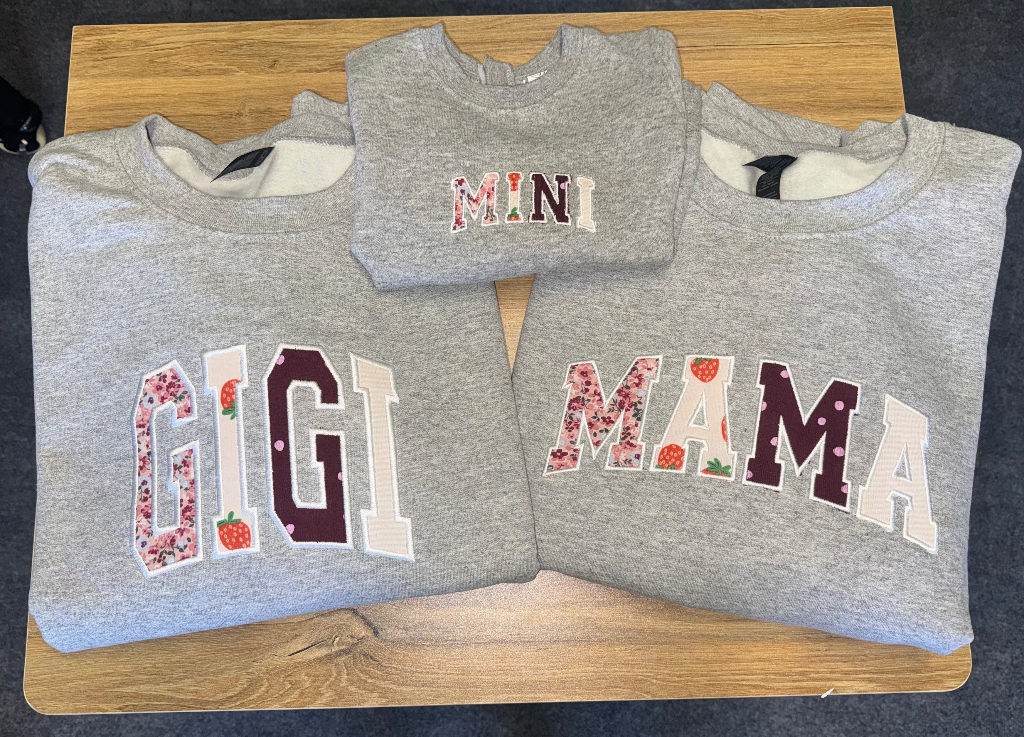 Appliqué Crewneck Sweatshirts!