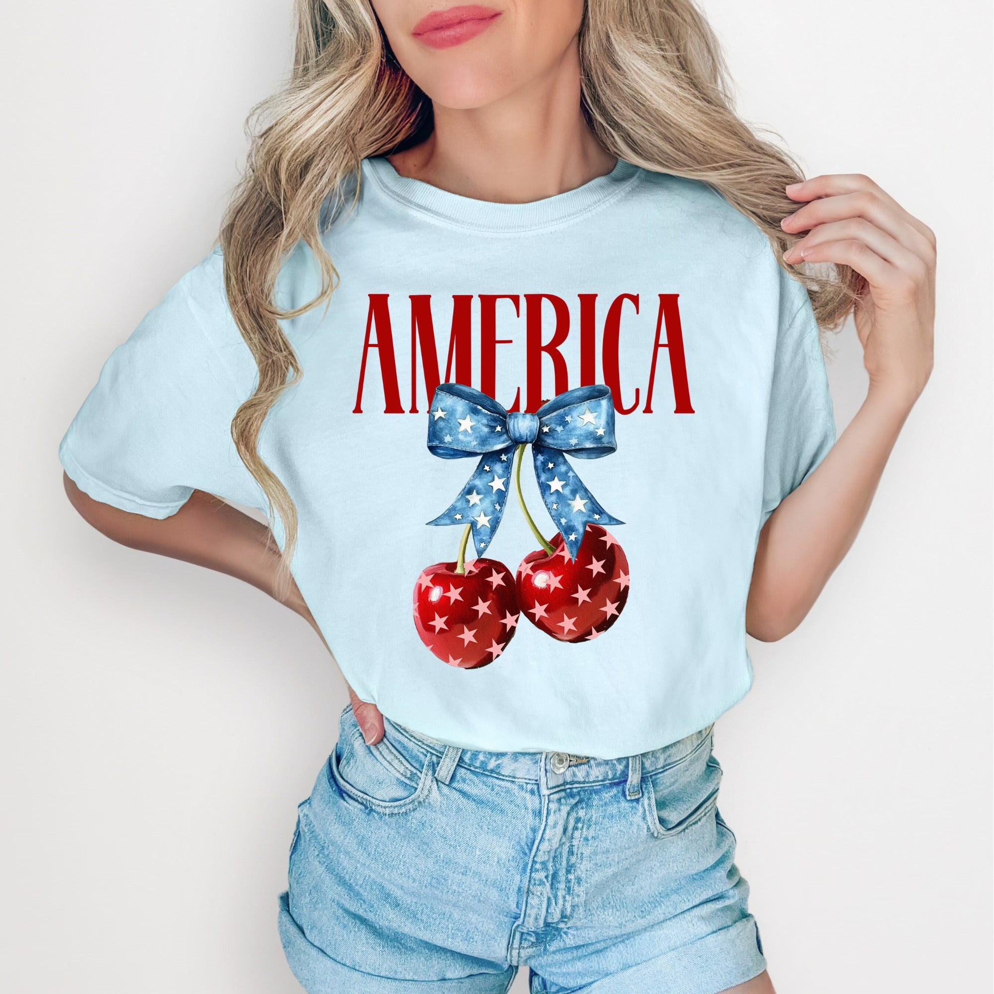Patriotic AMERICA Cherry Tee!