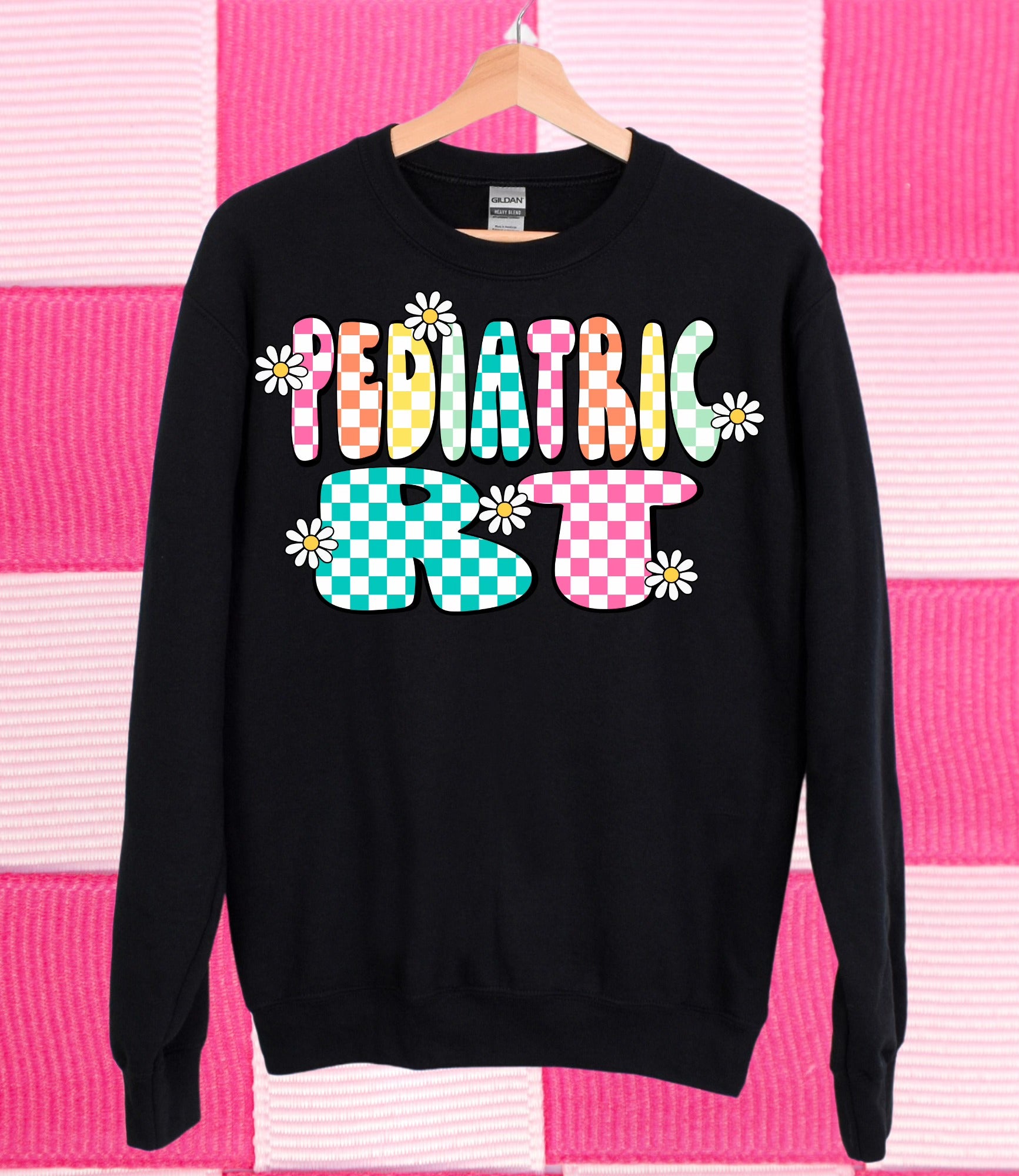 Checkered Pediatric RT Respiratory Therapist Design!
