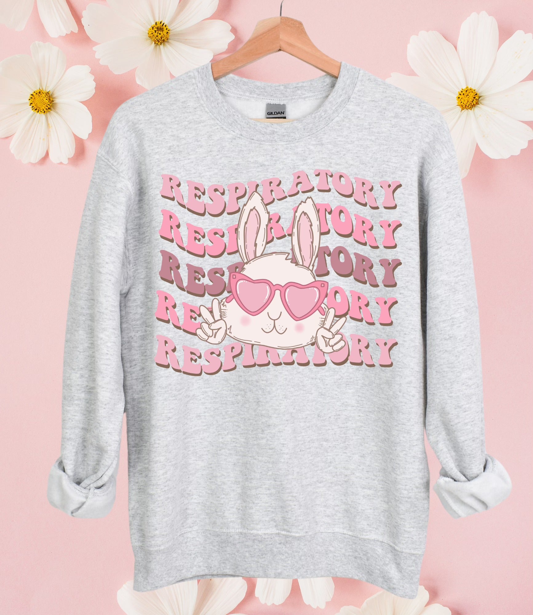Easter Cool Bunny w/Glasses Respiratory Therapist Design!