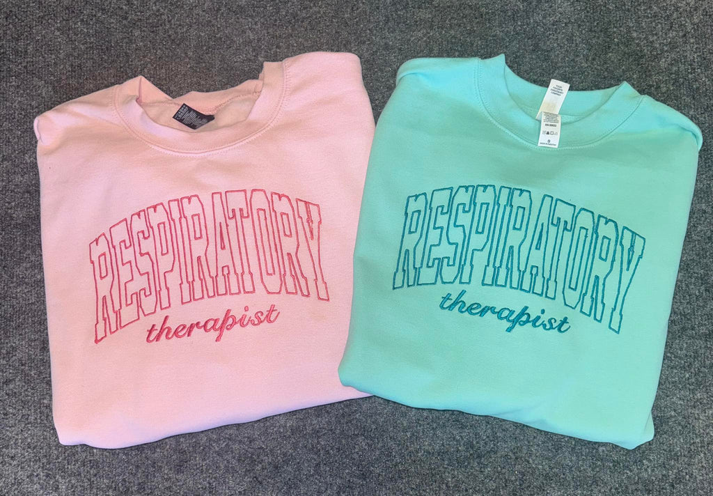 Embroidered Respiratory Therapist Sweatshirt