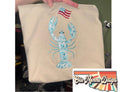 Embroidered Patriotic Crawfish Design!