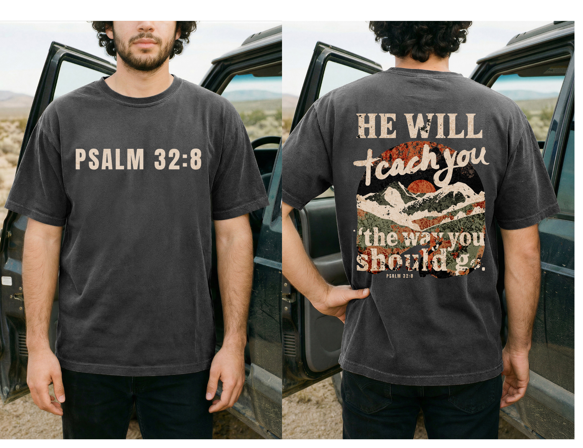 Psalm 32:8 Front and Back Design!