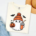 Adorable Cozy Ghost Ice Coffee Design!