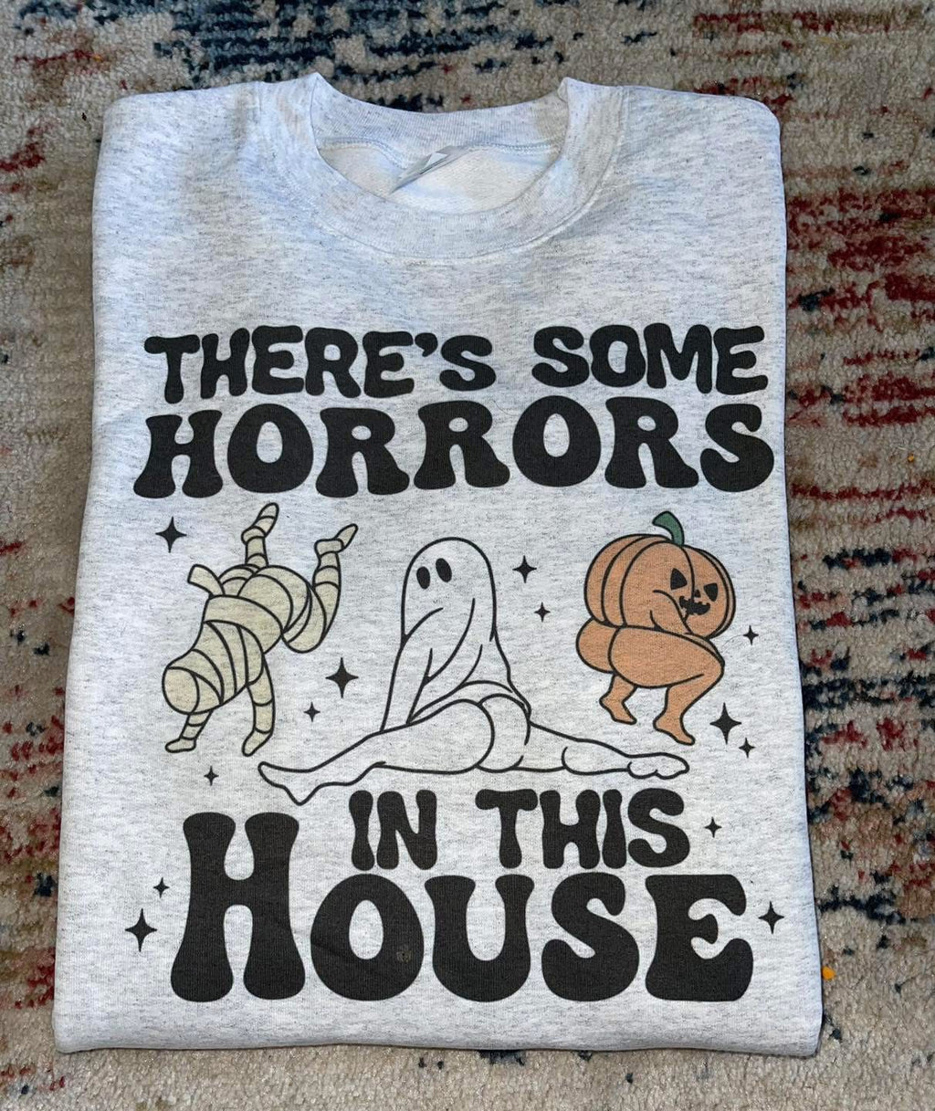 Funny, "There's Some Horrors In This House" Design!