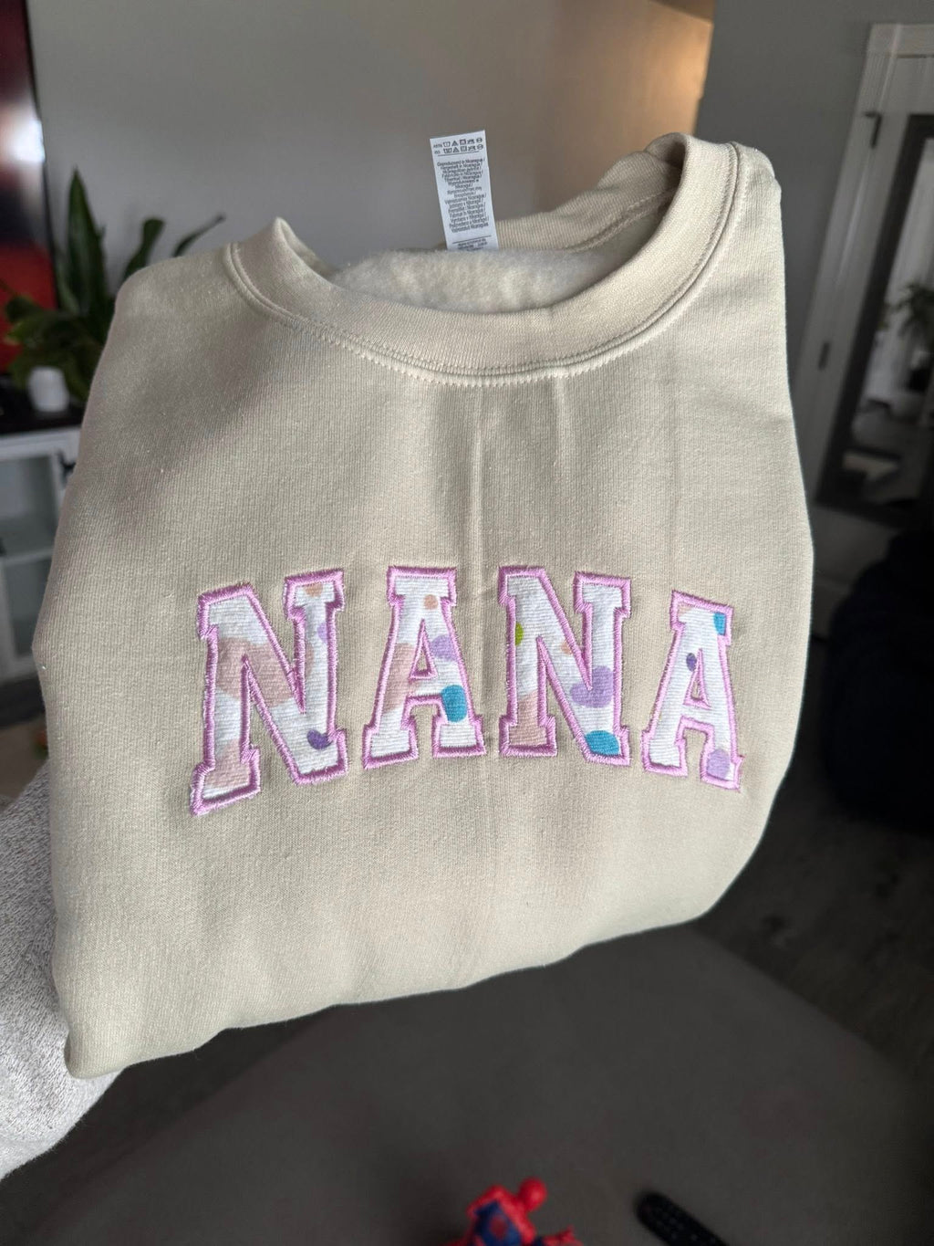 Custom Applique Crewneck Sweatshirt.