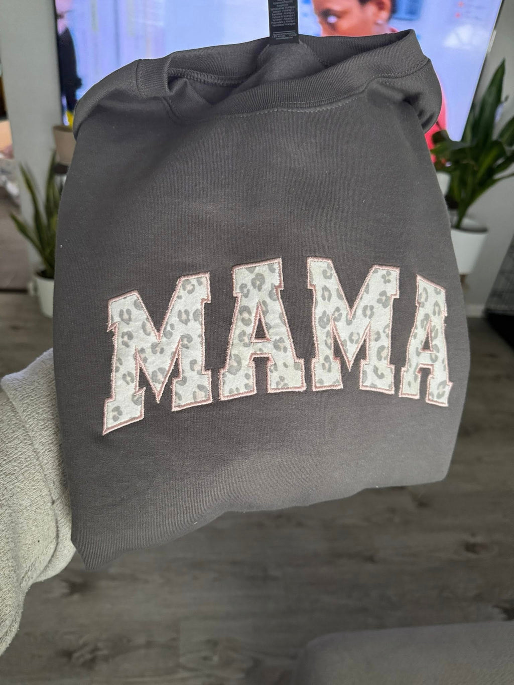 Custom Applique Crewneck Sweatshirt.