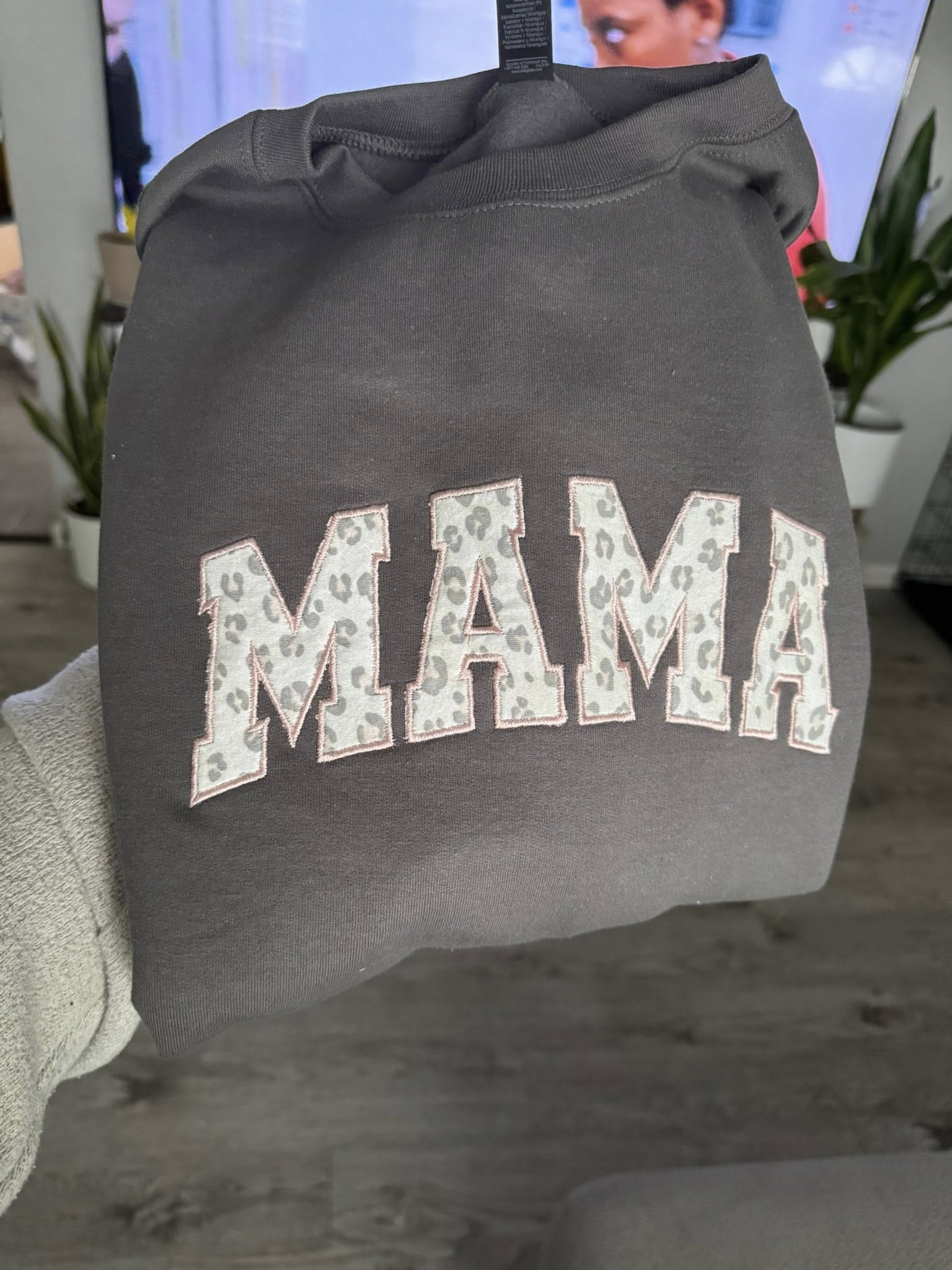 Custom Applique Crewneck Sweatshirt.