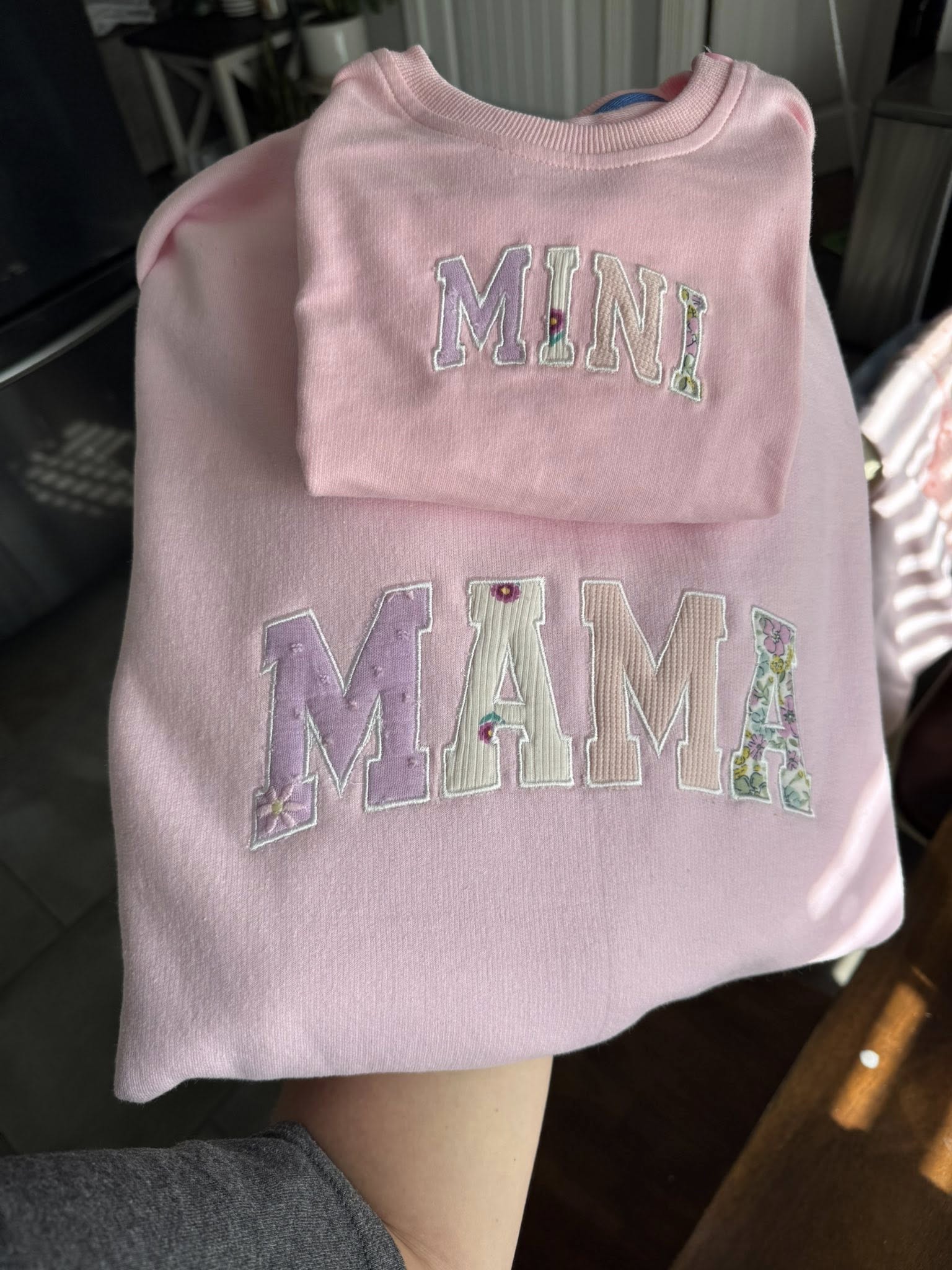 Custom Applique Crewneck Sweatshirt.