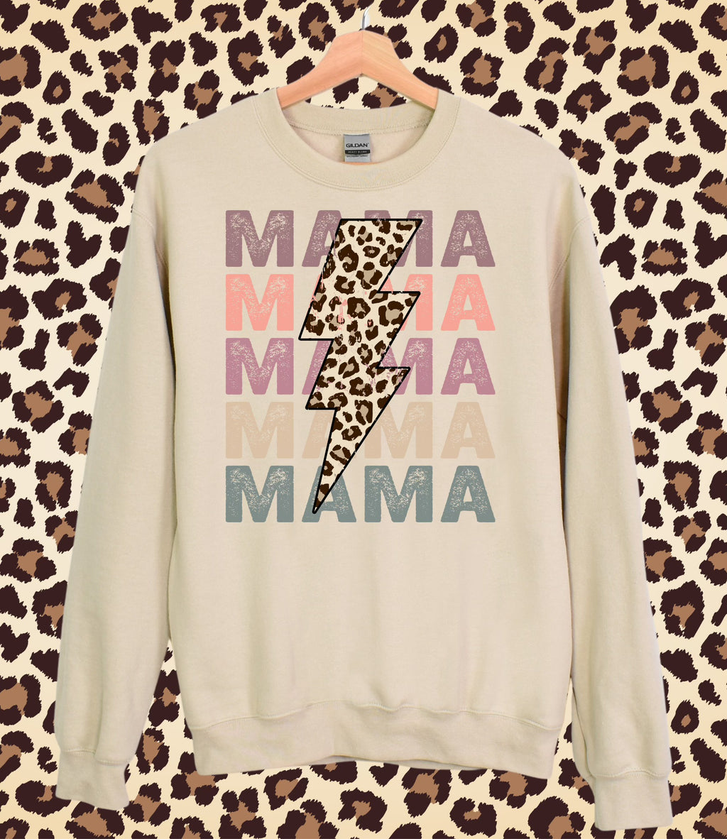 Leopard Lightening Print MAMA Design!