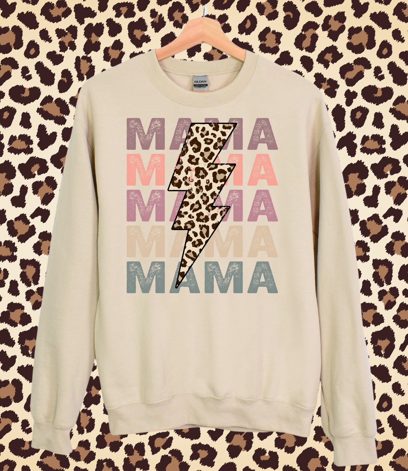 Leopard Lightening Print MAMA Design!