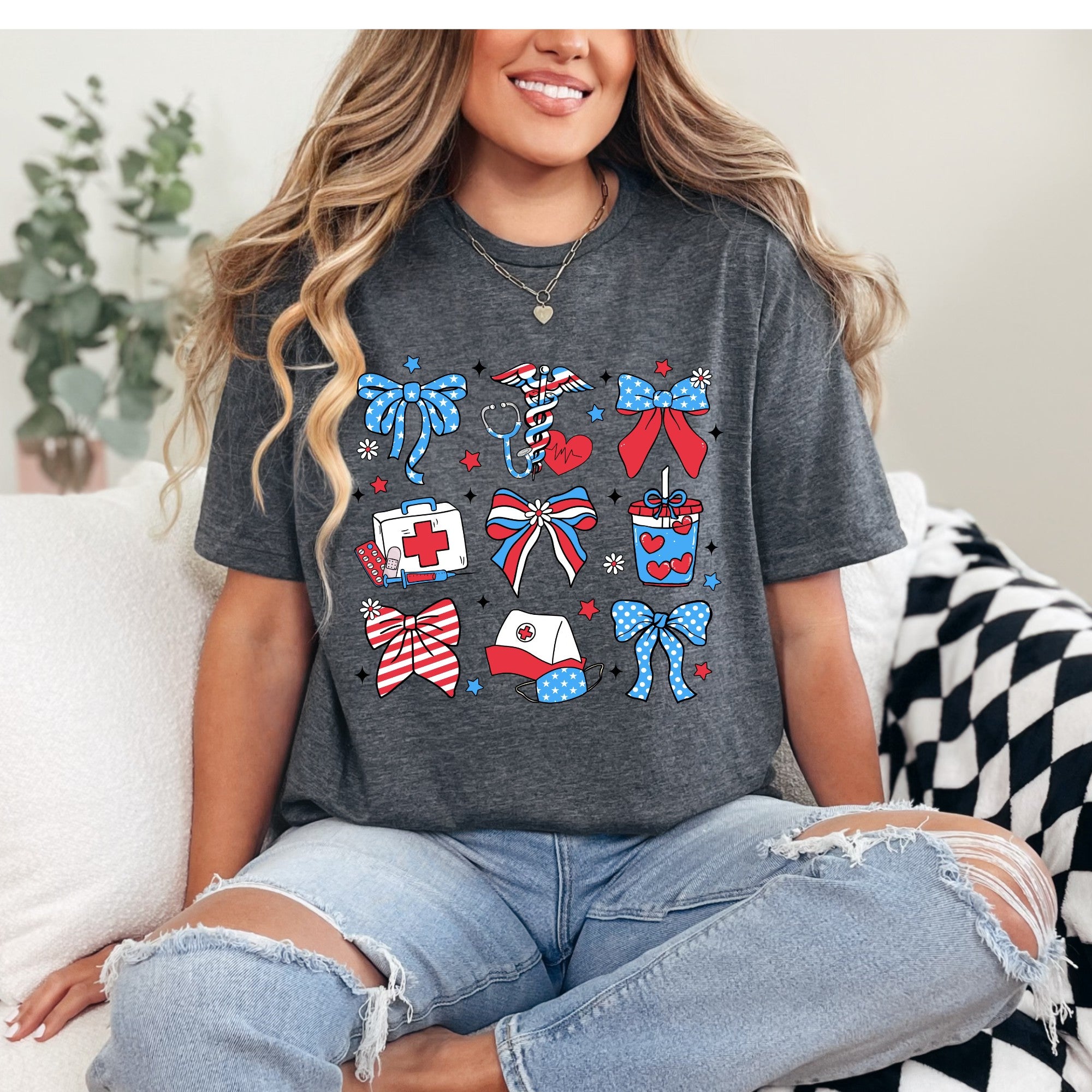 Healthcare Red, White, and Blue Patriotic Tee!