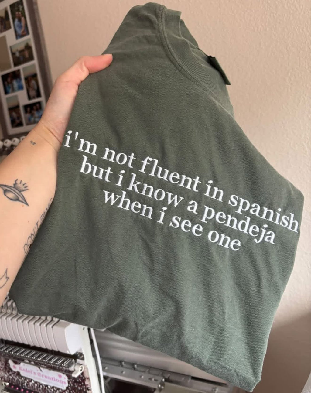 "Pendeja" Embroidered Design!