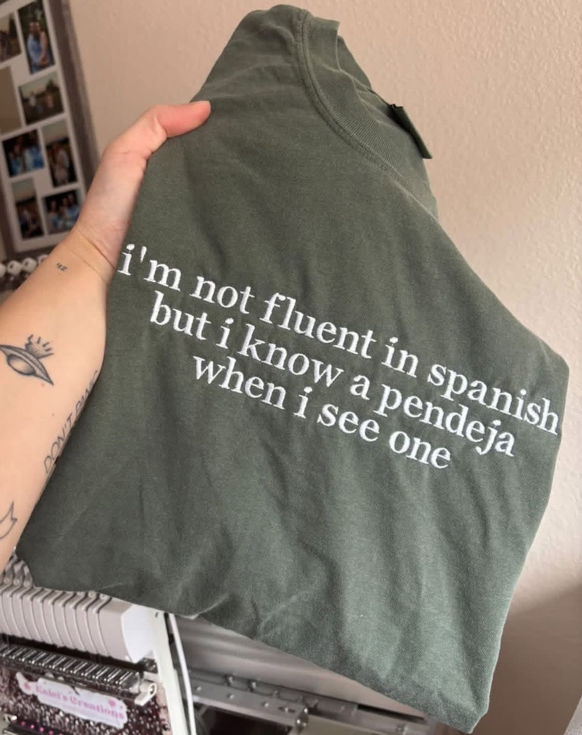 "Pendeja" Embroidered Design!