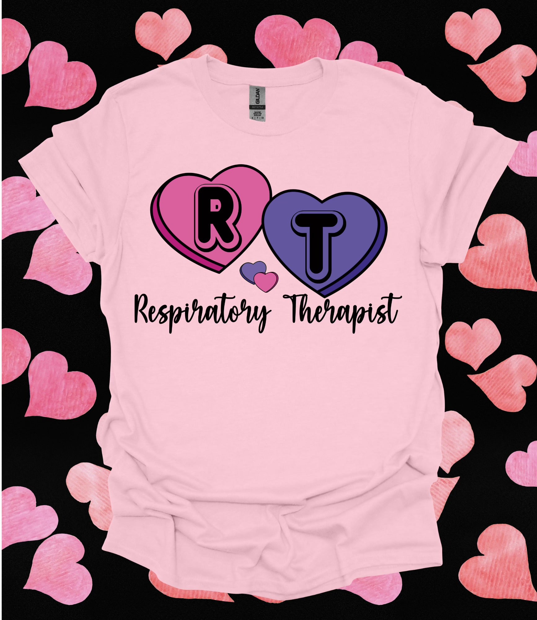 RT Hearts Respiratory Valentines Day Tee!