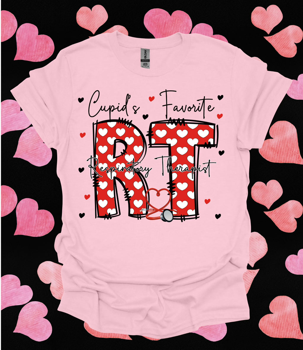 Respiratory Therapy Heart RT Letter Tee!