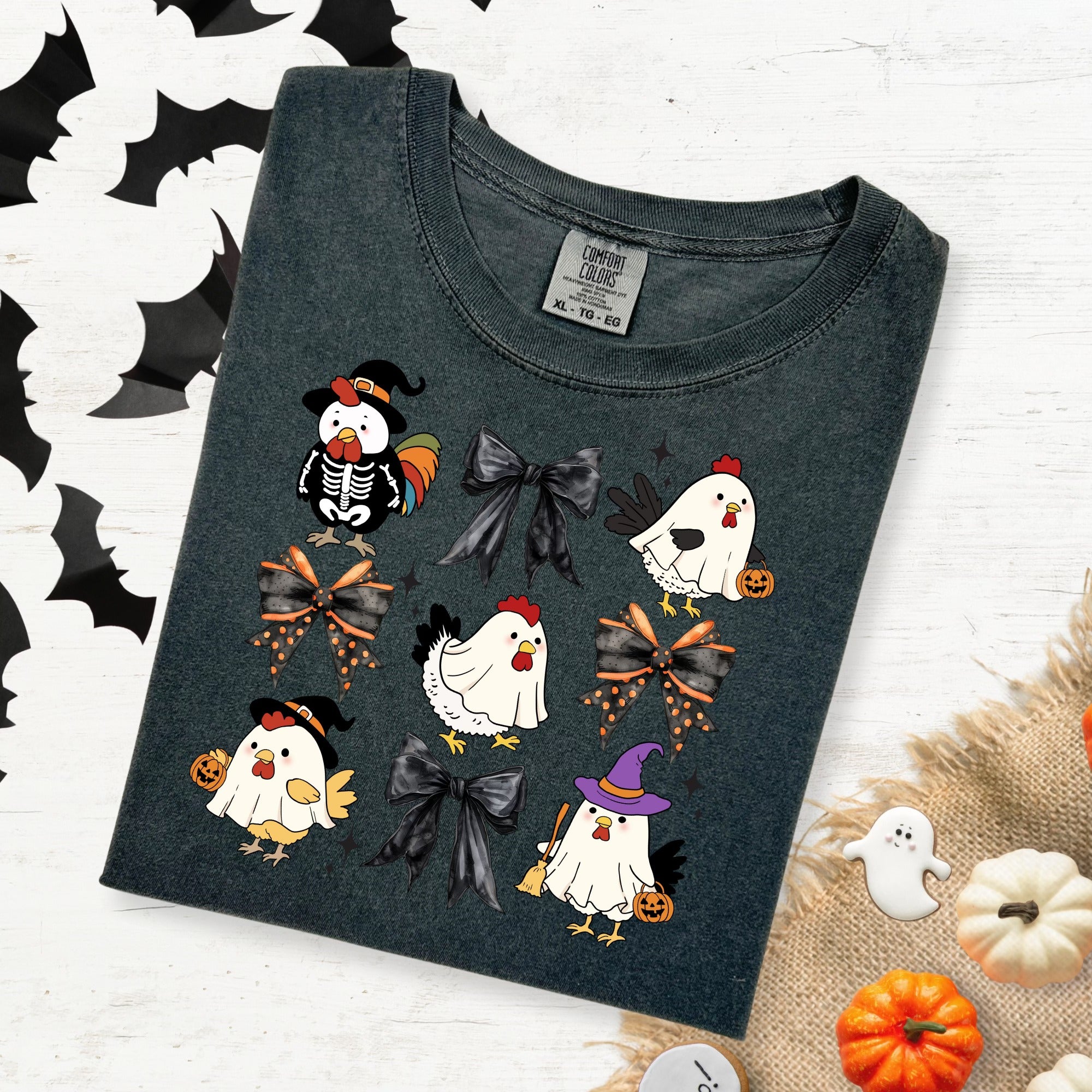 Halloween Chicken Ghosts Design!